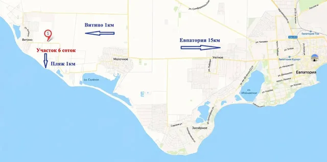 Продажа участка у моря в Крыму (Витино) - частное объявление в Витино