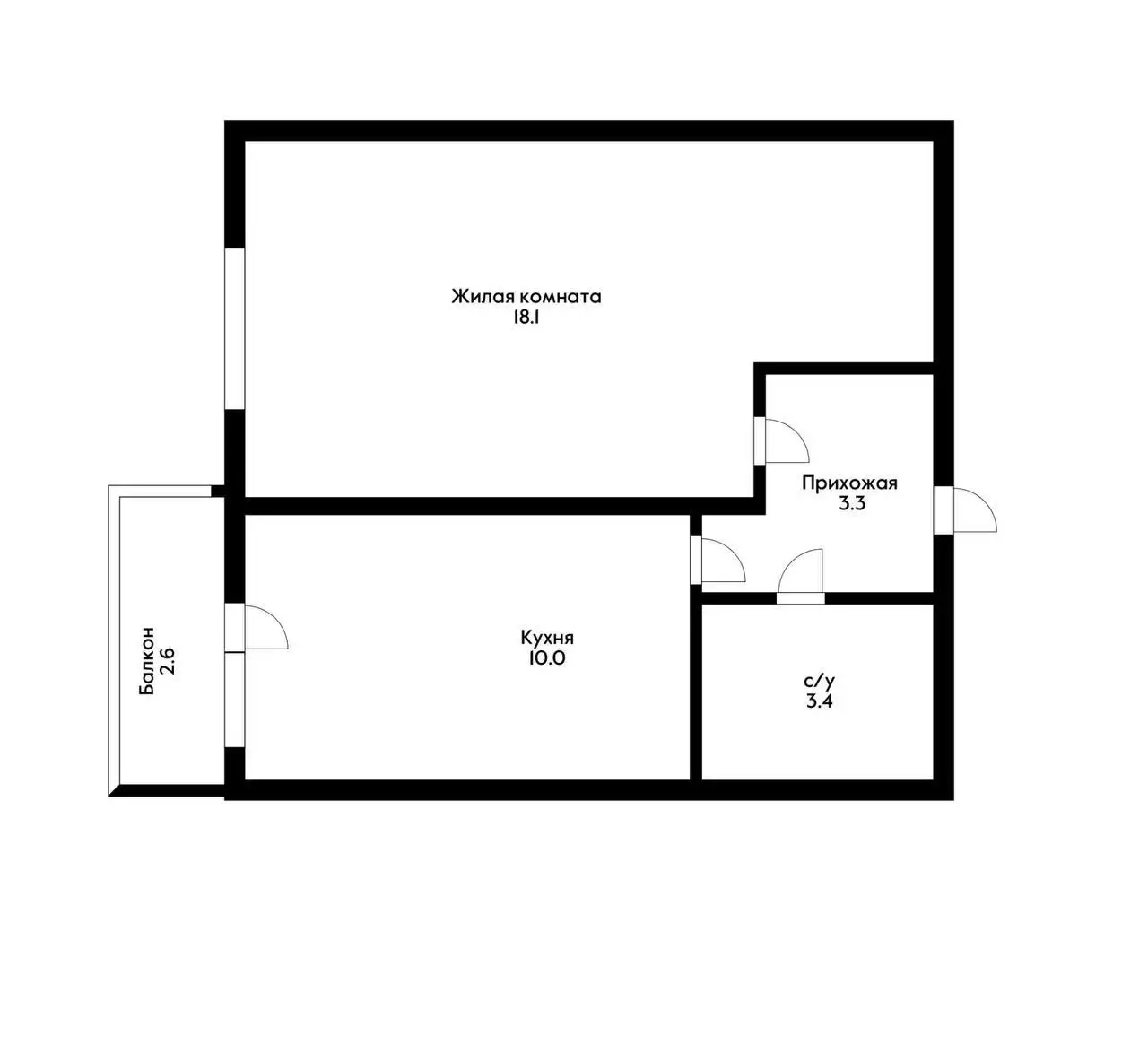 Продается 1-комнатная квартира, 34.2 м², 2/9 этаж - Квартира (Недвижимость) в Краснодар