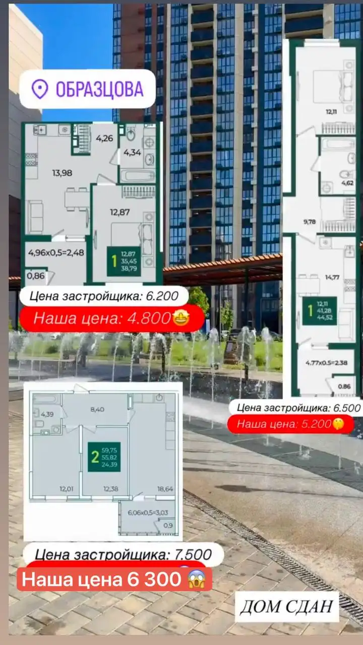 Продажа квартир в ЖК Образцово, Краснодар - Квартиры (Недвижимость) в Краснодар