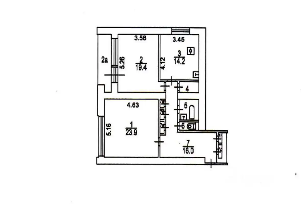 Квартира с 2 спальнями на Мал. Пироговской - Квартиры (Недвижимость) в Москва