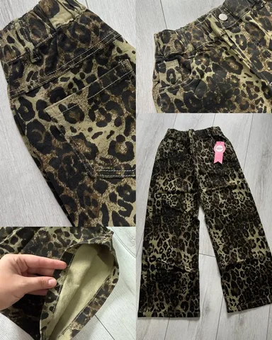 Джинсы паллацо леопардовые для девочки - Одежда в Краснодар