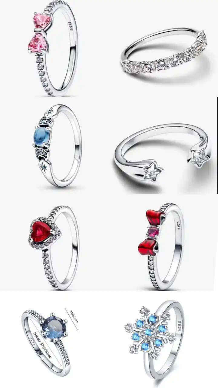 Колечки PANDORA в подарочной коробочке