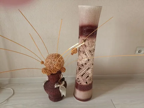 Продажа вазы и кувшина плетёных - Для дома и дачи в Краснодар