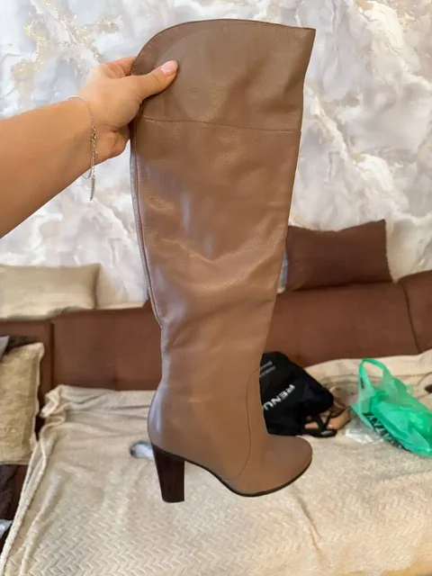 Сапоги из натуральной кожи и замши 38-39 размер - Джемперы в Краснодар