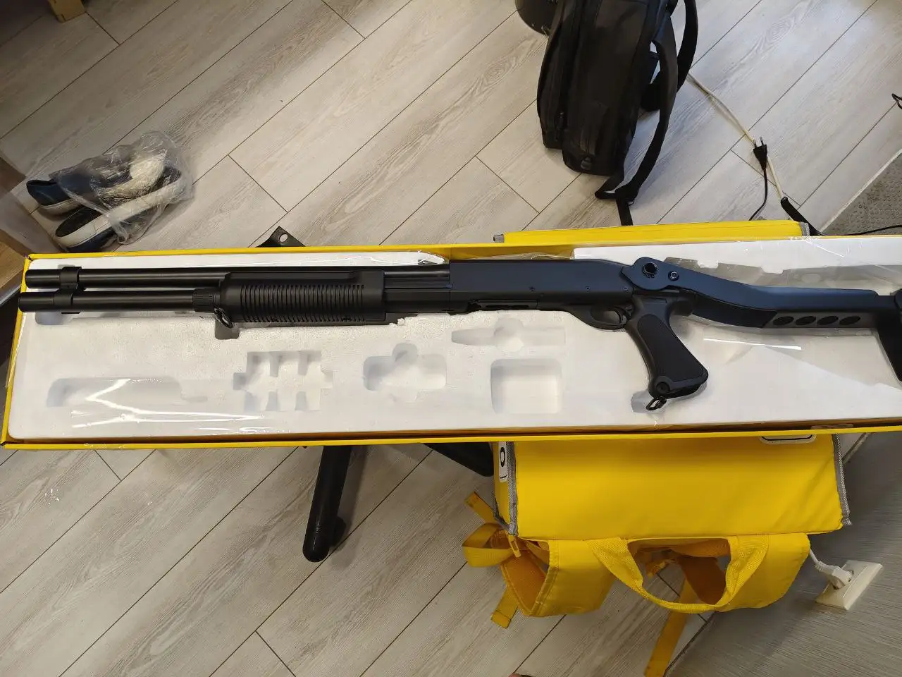 Продажа нового дробовика Cyma с раскладным прикладом - Барахолка в Краснодар