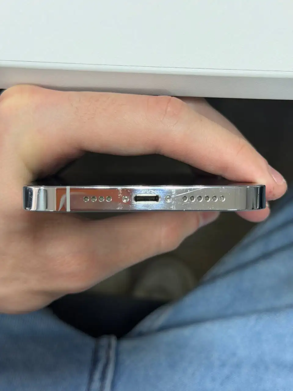 iPhone 14 Pro Max 256Gb серебристый с дефектами - Смартфоны (Электроника) в Краснодар