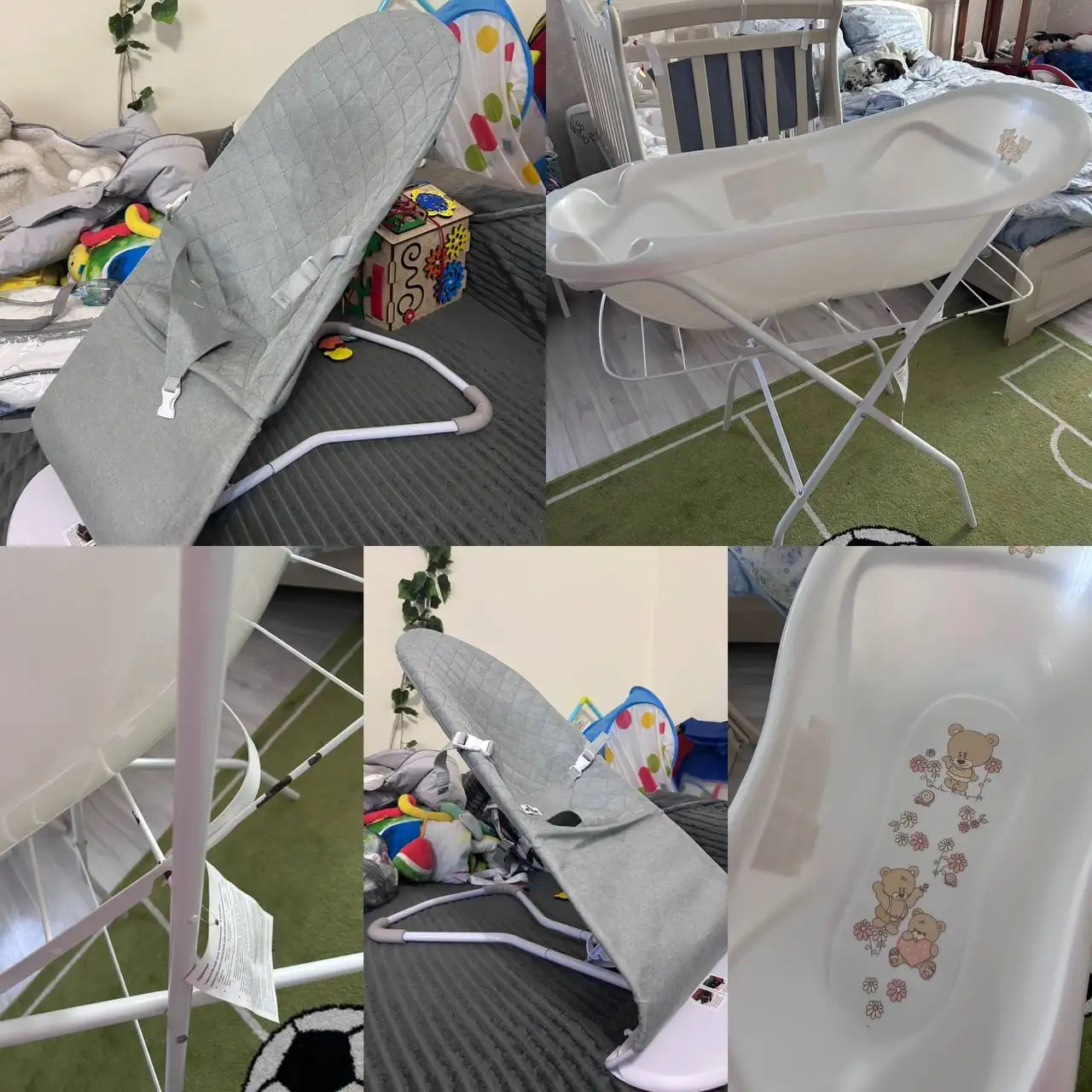 Продам комплект: ванночка, стойка, шезлонг - Барахолка в Краснодар