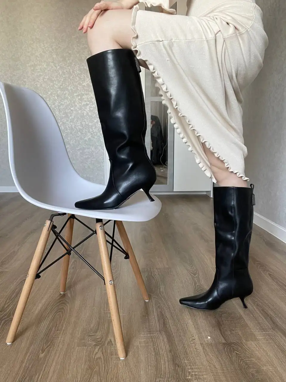 Новые сапоги Obba черные размер 40 - Обувь (Одежда) в Краснодар