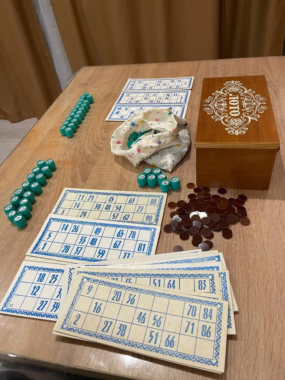 Настольная игра Русское лото с деревянной шкатулкой - Настольные игры (Хобби и отдых) в Краснодар