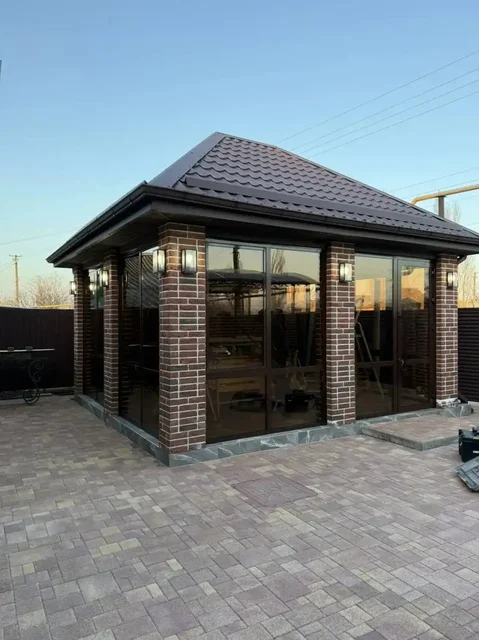 Остекление беседки алюминием - частное объявление в Полтавская