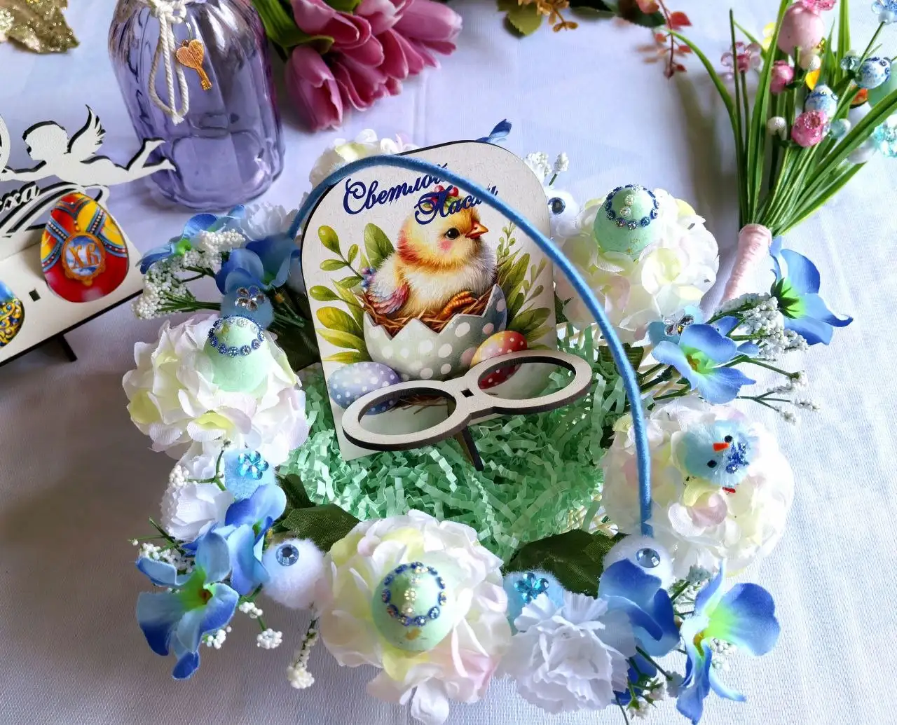 Пасхальные корзинки ручной работы с подарком - Рукоделие (Хобби и отдых) в Краснодар