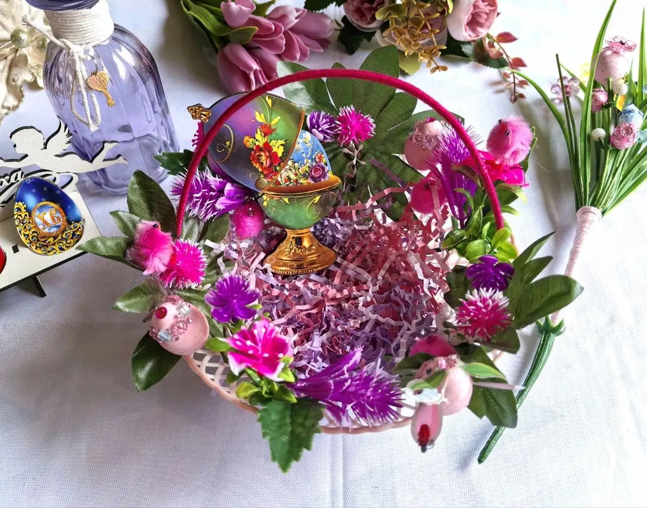 Пасхальные корзинки ручной работы с подарком - Рукоделие (Хобби и отдых) в Краснодар