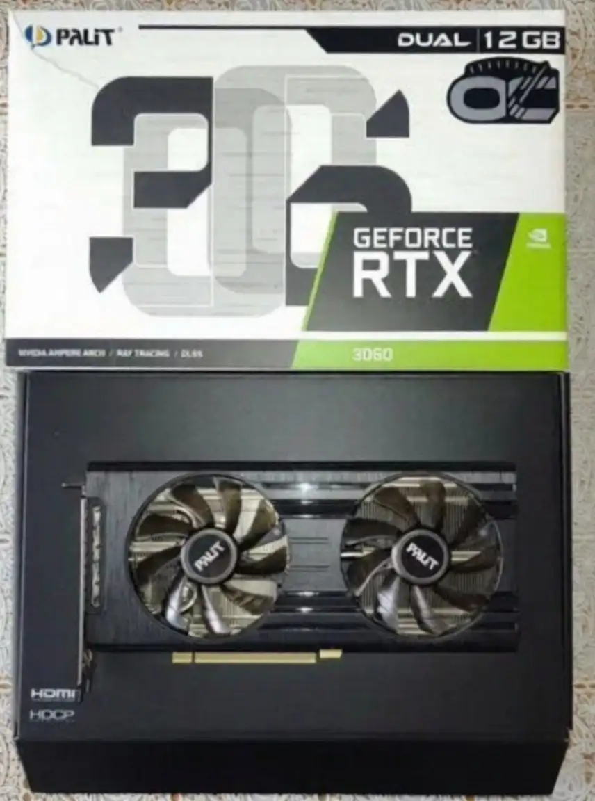 Видеокарта Palit RTX 3060 12gb - Видеокарты (Электроника) в Краснодар