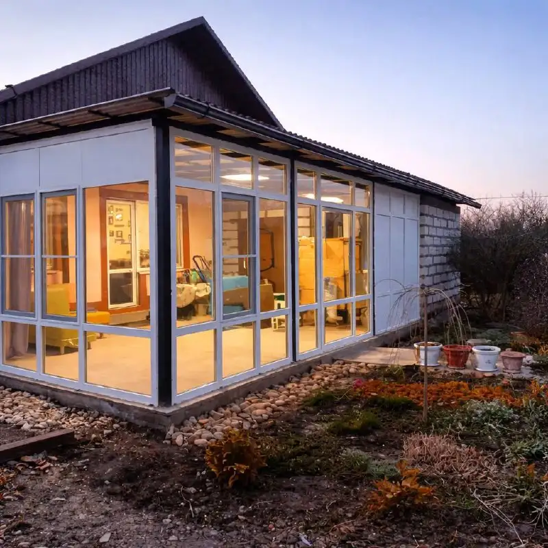 Остекление веранды пластиковыми окнами - Остекление (Услуги) в ст. Полтавская