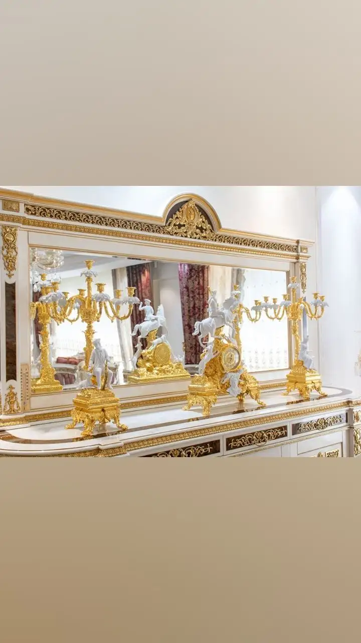 Часы каминные с канделябрами пр-во Иран - Антиквариат (Барахолка) в Краснодар