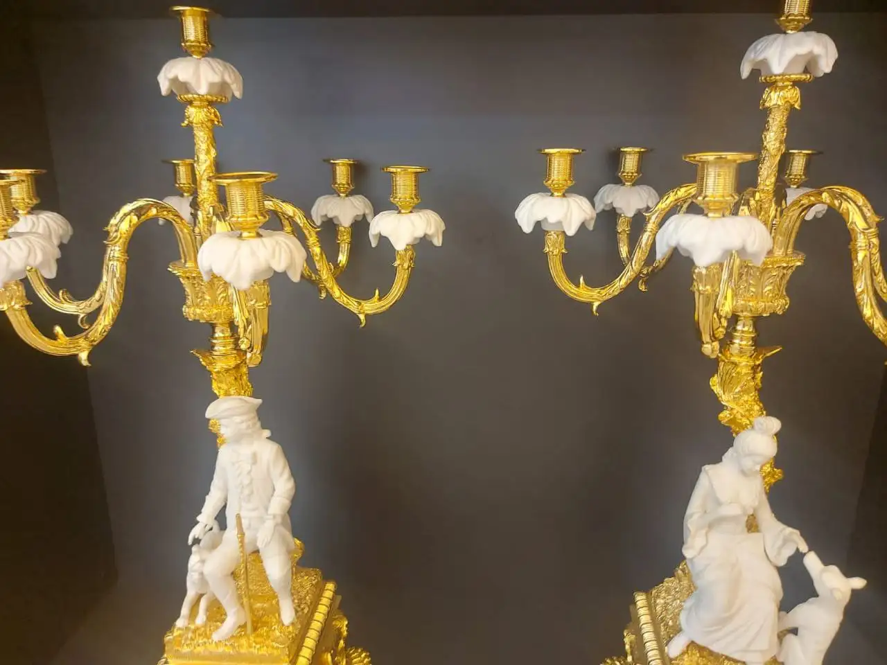 Часы каминные с канделябрами пр-во Иран - Антиквариат (Барахолка) в Краснодар