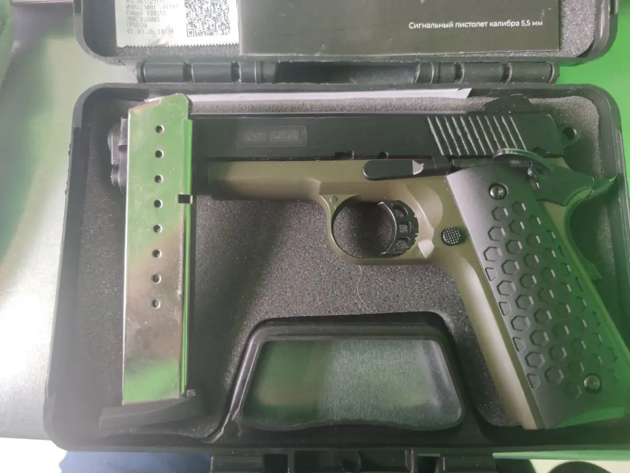 Продам свето-шумовой пистолет KURS Colt 1911 - Спортивное оружие (Хобби и отдых) в Краснодар