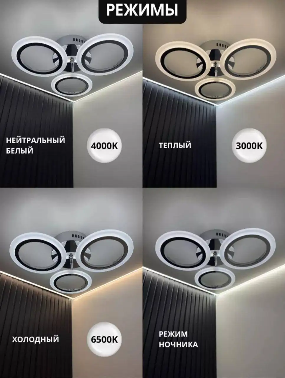 Продам светодиодную люстру с пультом - Освещение (Для дома и дачи) в Краснодар