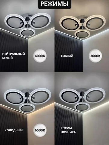 Продам светодиодную люстру с пультом - теплицы в Краснодар