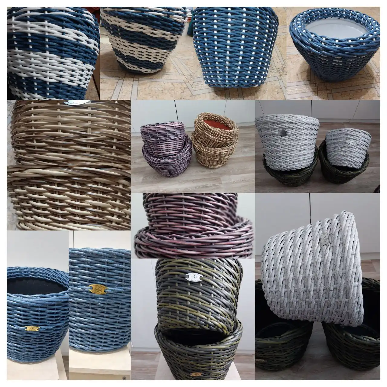 Стильные кашпо для растений разных цветов и объёмов