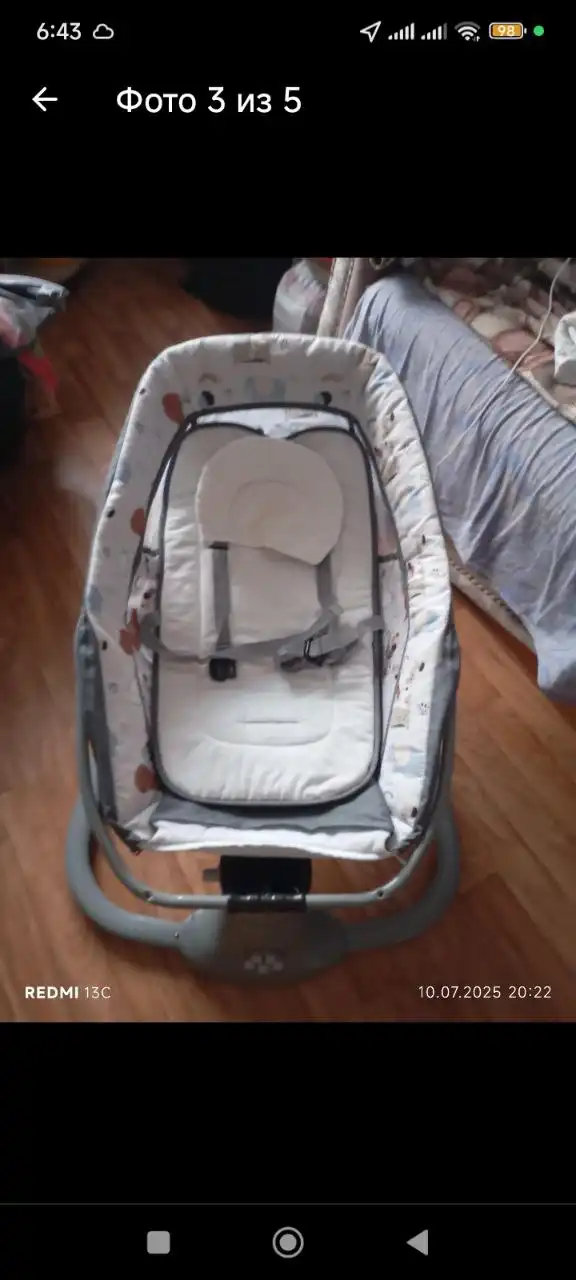 Шезлонг электрический для новорождённого б/у - Шезлонги и качели (Товары для детей) в Сургут