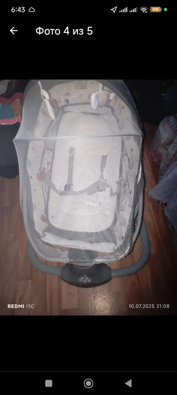 Шезлонг электрический для новорождённого б/у - Шезлонги и качели (Товары для детей) в Сургут