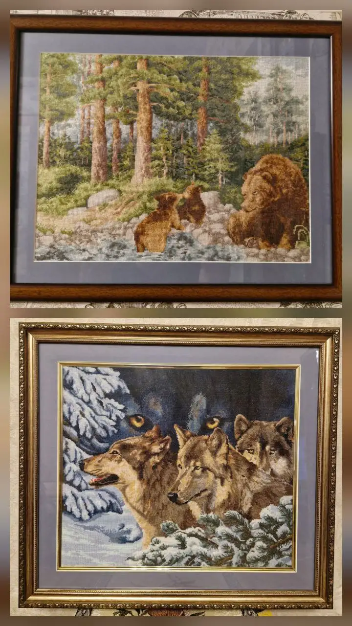 Продажа вышитых картин крестиком в рамках - Рукоделие (Хобби и отдых) в Сургут