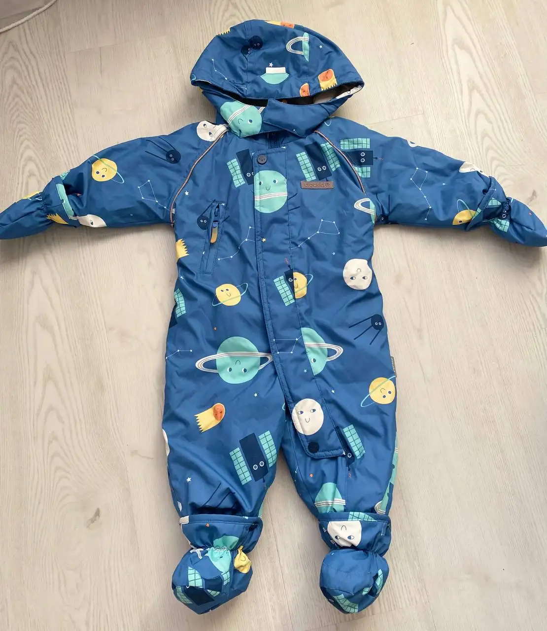 Демисезонный комбинезон Crockid 68-74 с пинетками и рукавичками - Одежда для детей (Товары для детей) в Сургут