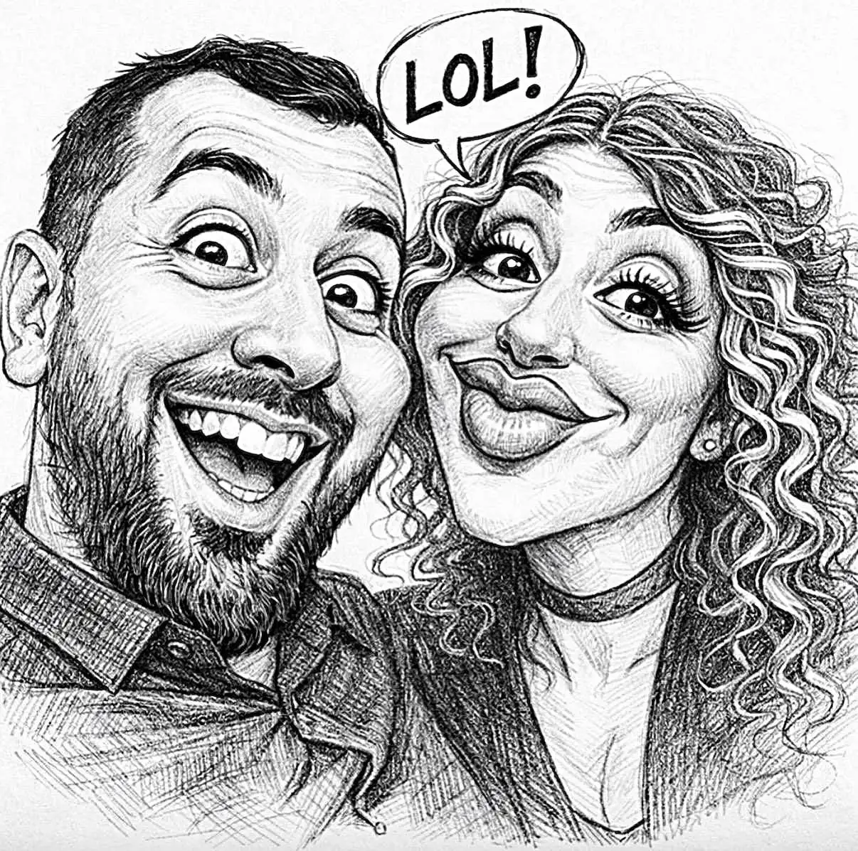 Смешные портреты в стиле шарж на заказ - Творческие услуги (Услуги) в Сургут