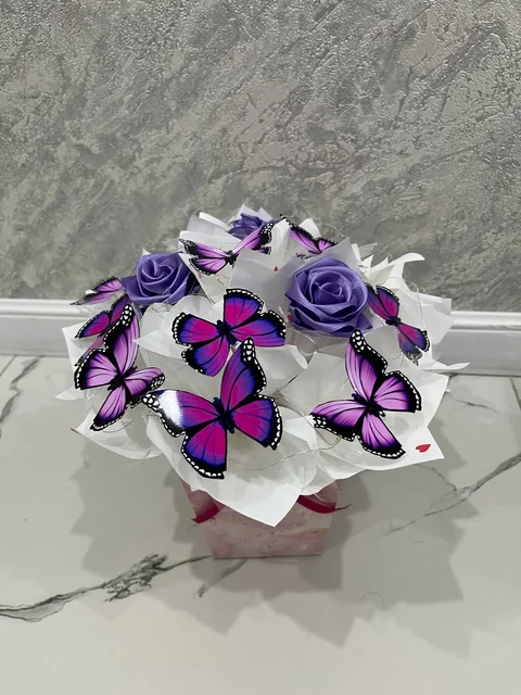 Букеты из атласных лент ручной работы на 8 Марта - Фитнес-инвентарь в Сургут