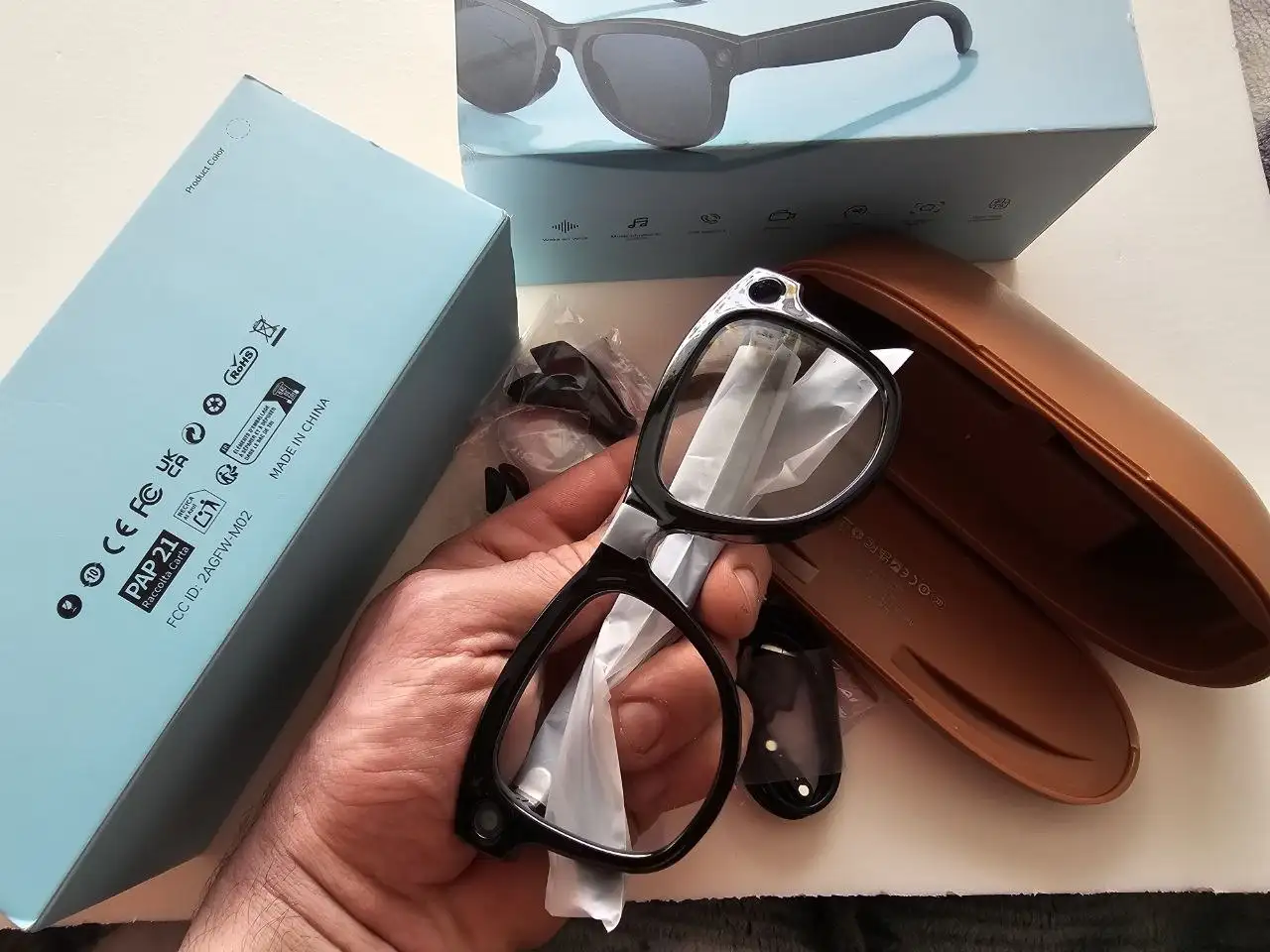 Умные очки с камерой RayBan с зарядным футляром - Носимая электроника (Электроника) в Сургут