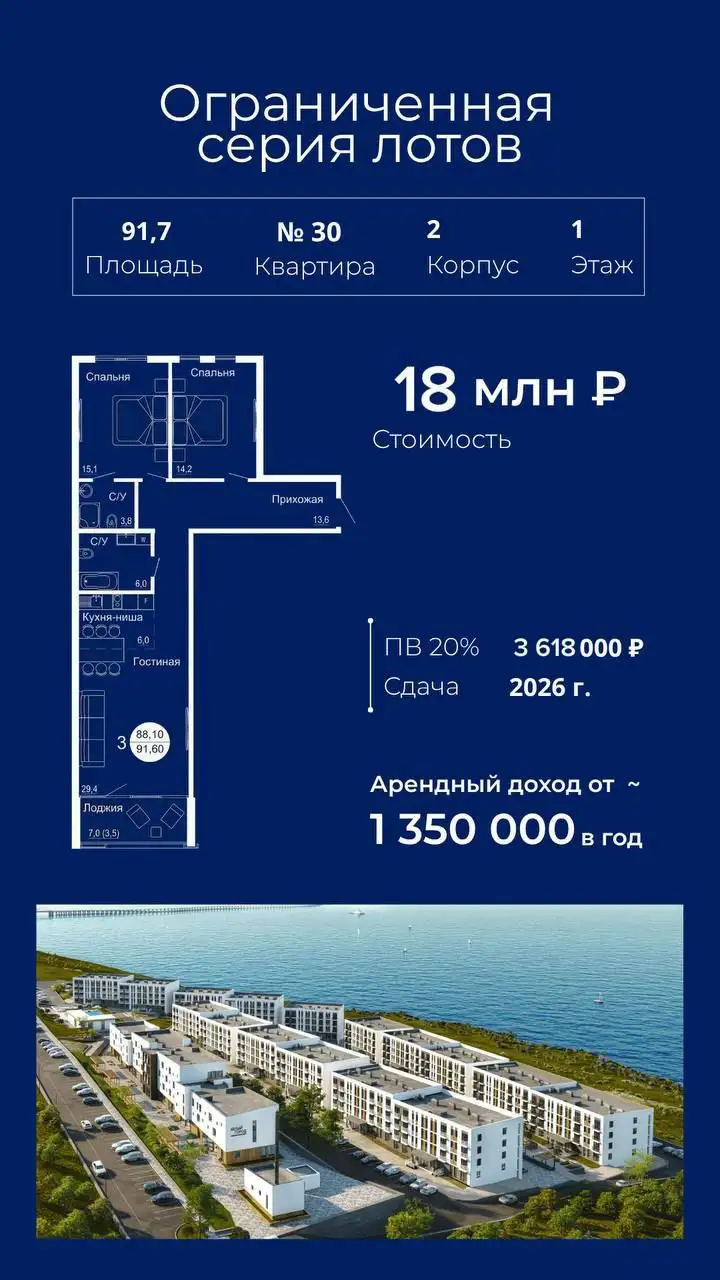 Рассрочка на квартиру в Крыму - Недвижимость в Керчь