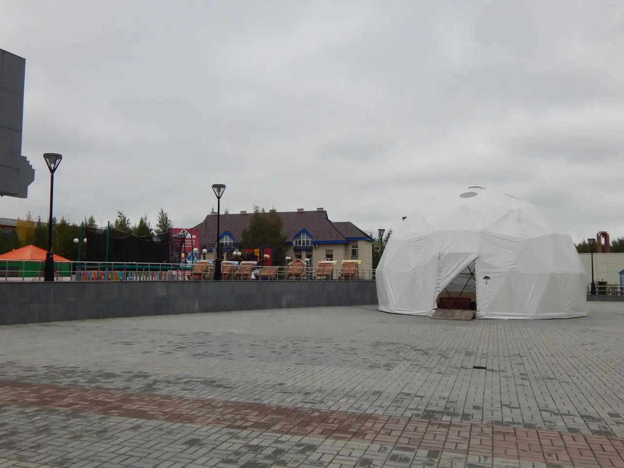 Шатер Павильон ГЕОКупол Беседка Тент диаметром 9 метров - Тенты и шатры (Барахолка) в Сургут