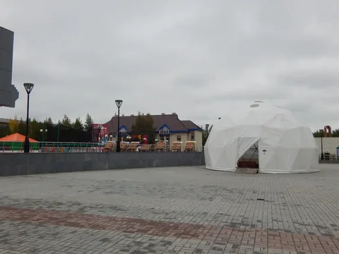 Шатер Павильон ГЕОКупол Беседка Тент диаметром 9 метров - Съедобные подарки в Сургут