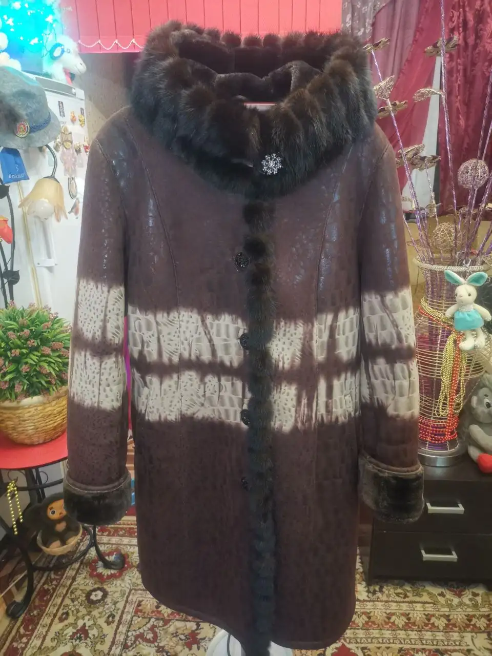 Женские дубленки 54 размера в идеальном состоянии - Верхняя одежда (Одежда) в Сургут