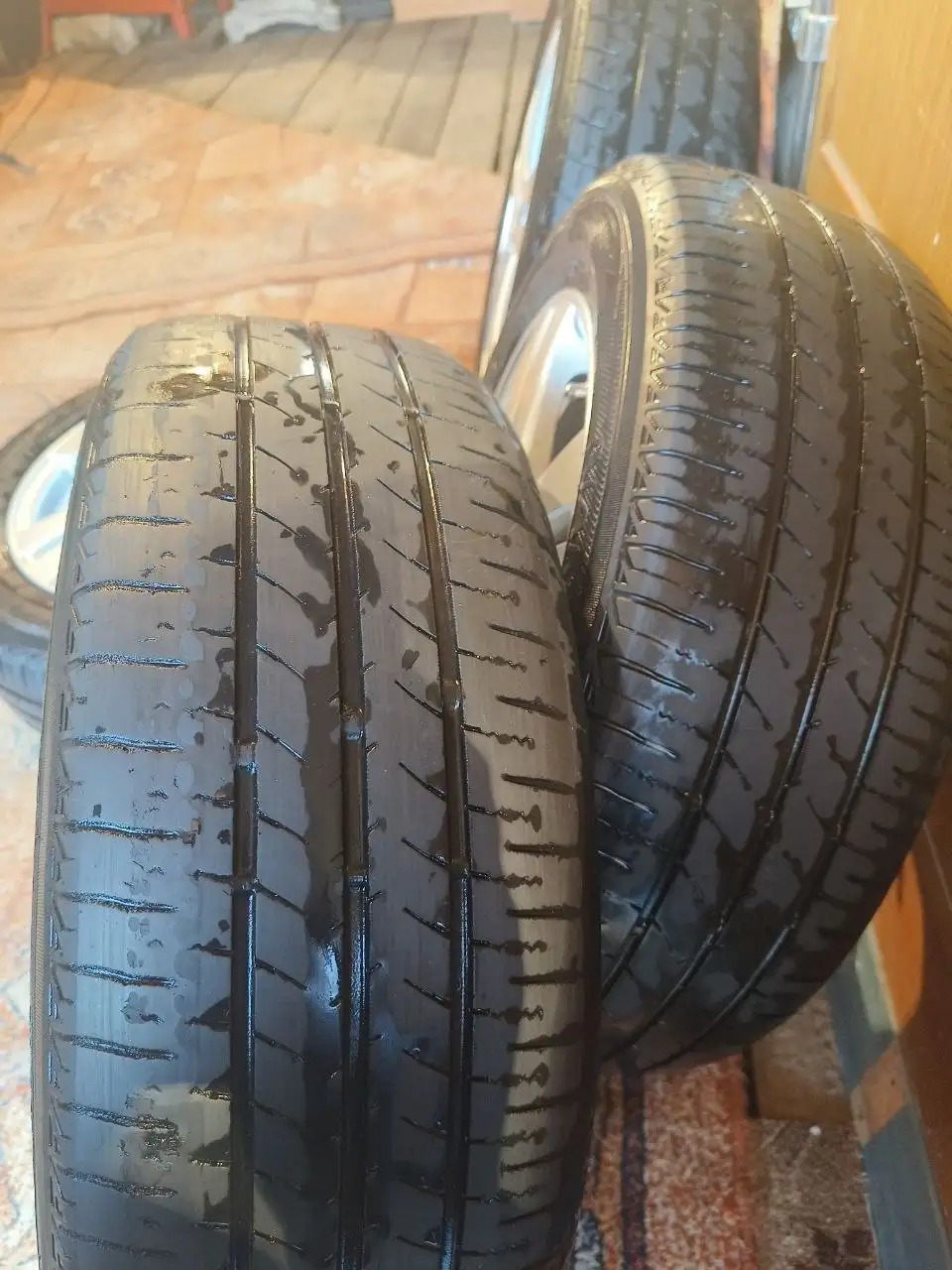 Продам диски R15 5x100 с резиной - Диски и шины (Авто) в Лянтор