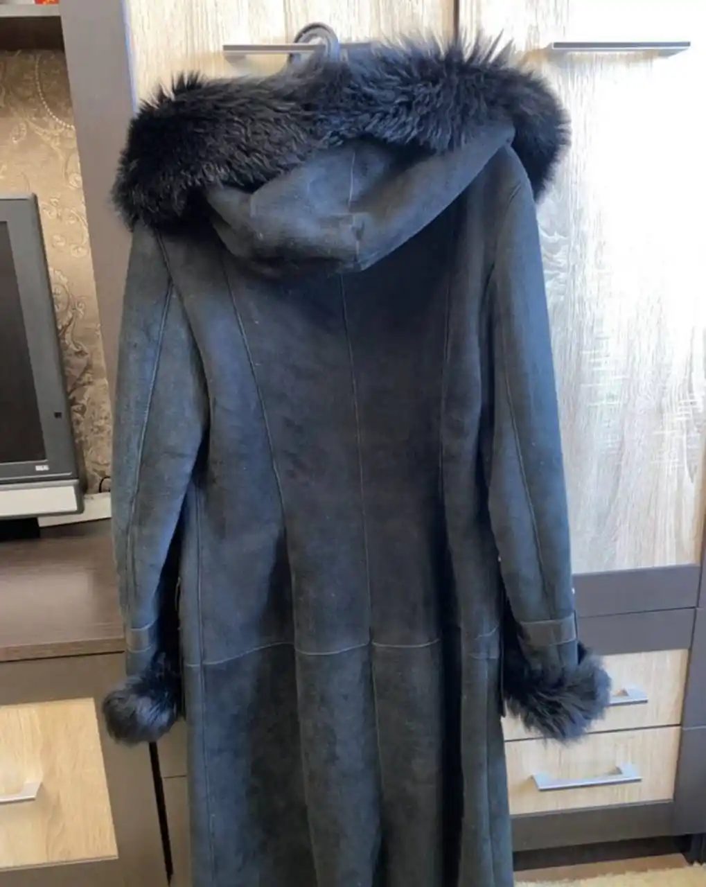 Натуральная замшевая дублёнка