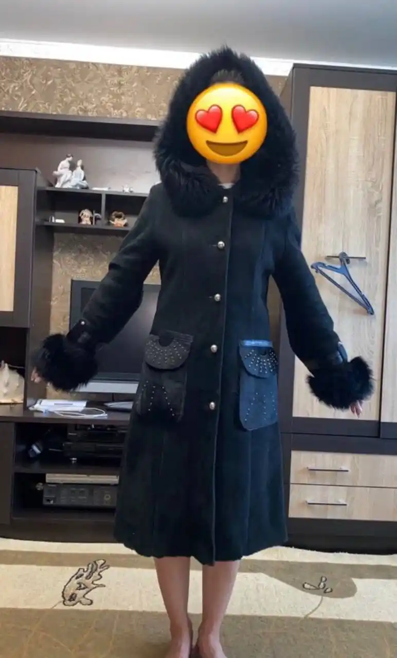 Натуральная замшевая дублёнка