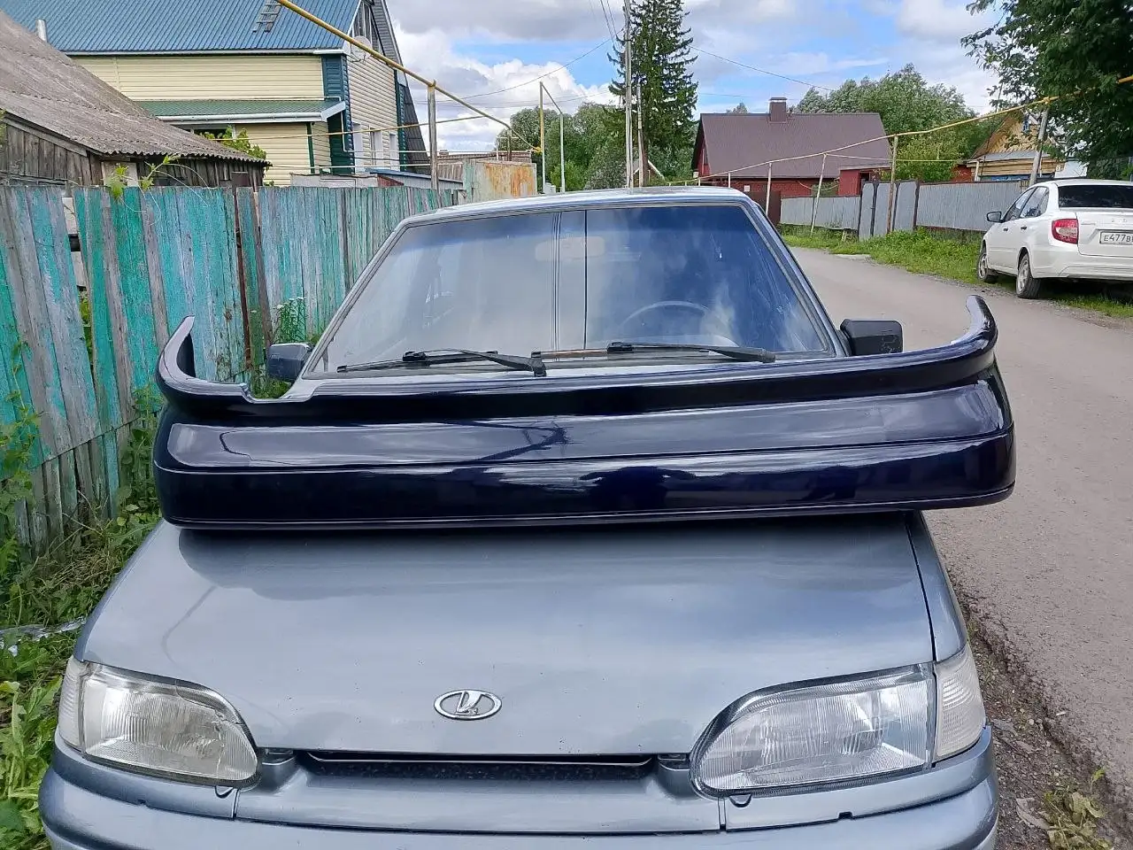 Продам задний бампер ВАЗ 2114 спорт, цвет Персей - Кузовные детали (Авто) в Альметьевск