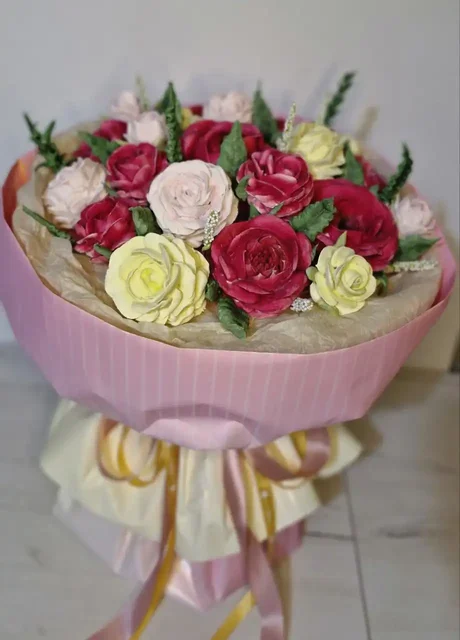 Съедобный ароматный букет зефирных цветов - Хобби и отдых в Краснодар