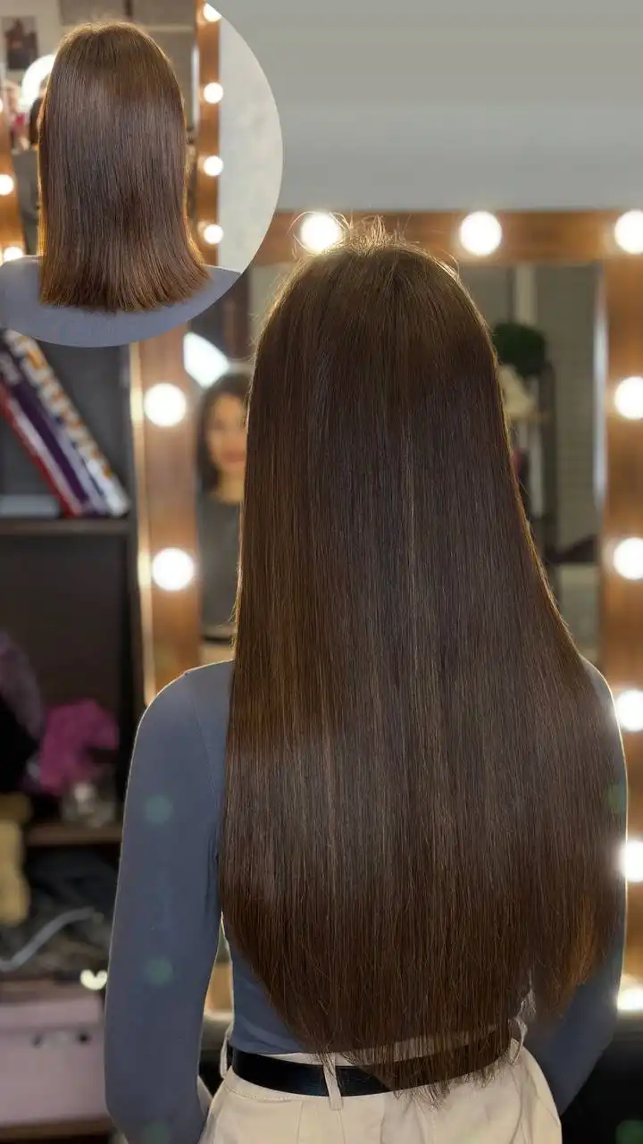 Наращивание волос 55-60 см