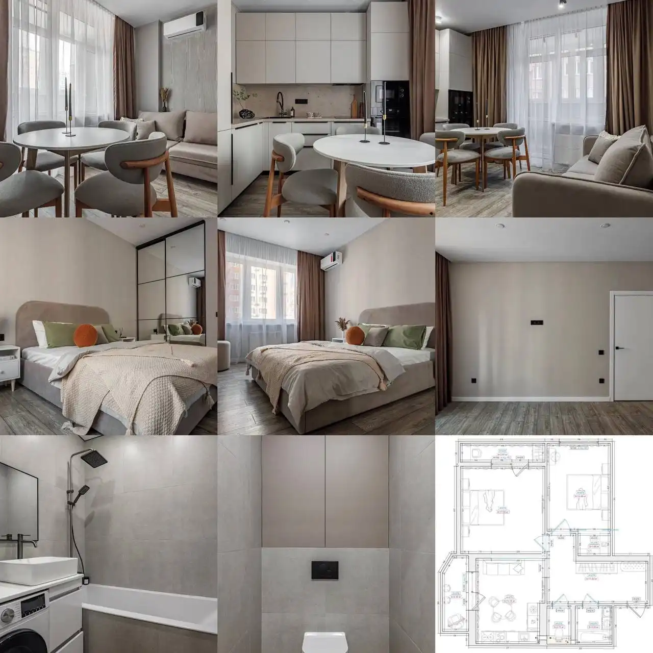 ЕВРО 3 ГУБЕРНСКИЙ: квартира 68 м² с ремонтом и мебелью - Квартиры (Недвижимость) в Краснодар