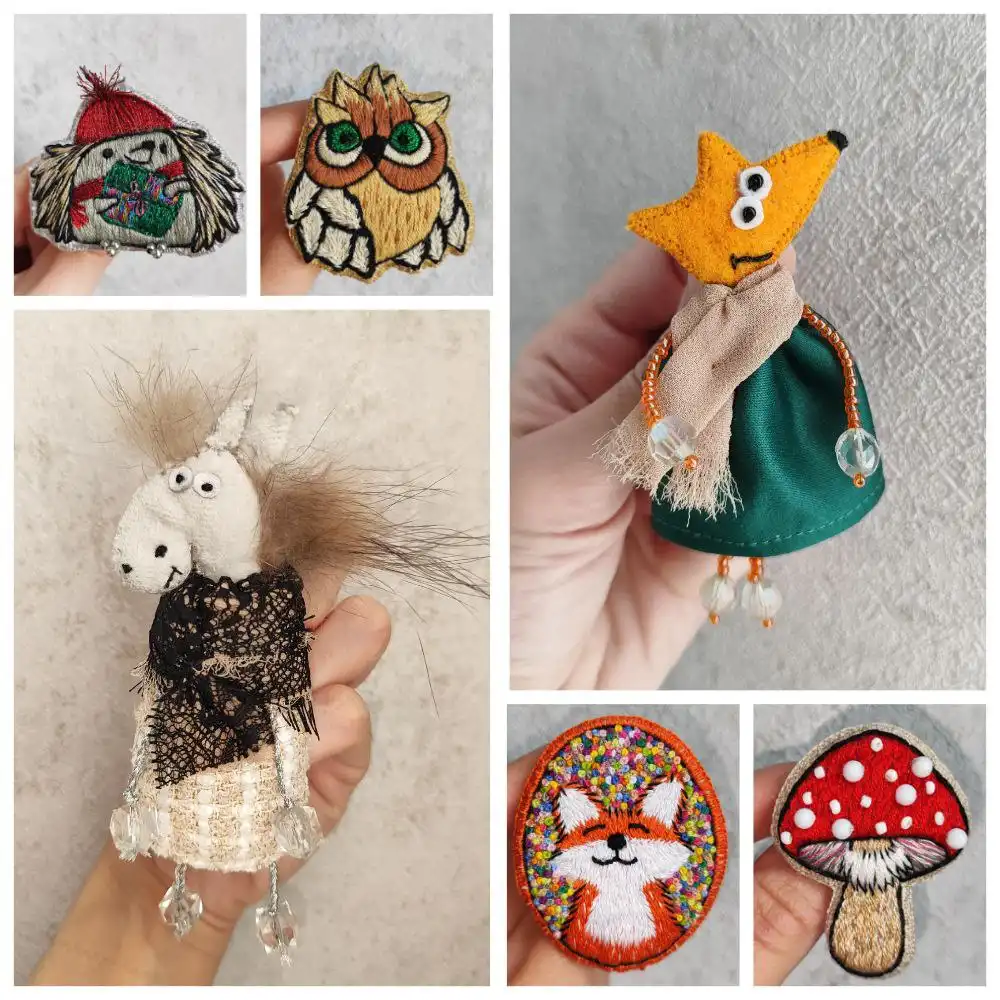 Индивидуальные броши и нашивки ручной работы - Рукоделие/Хендмейд (Хобби и отдых) в Краснодар