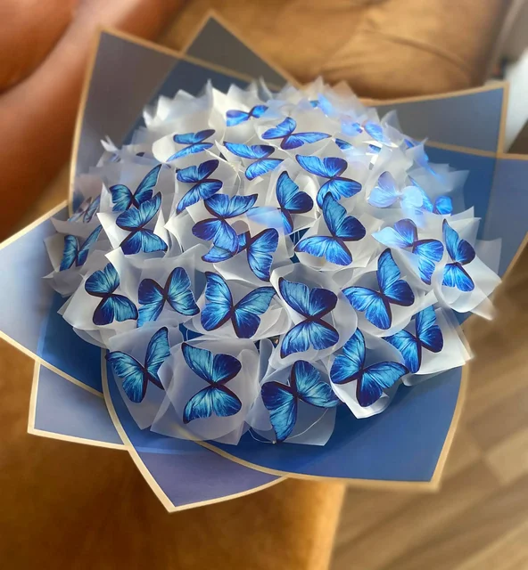 Оригинальные букеты из бабочек с подсветкой - Новогодние товары в Краснодар