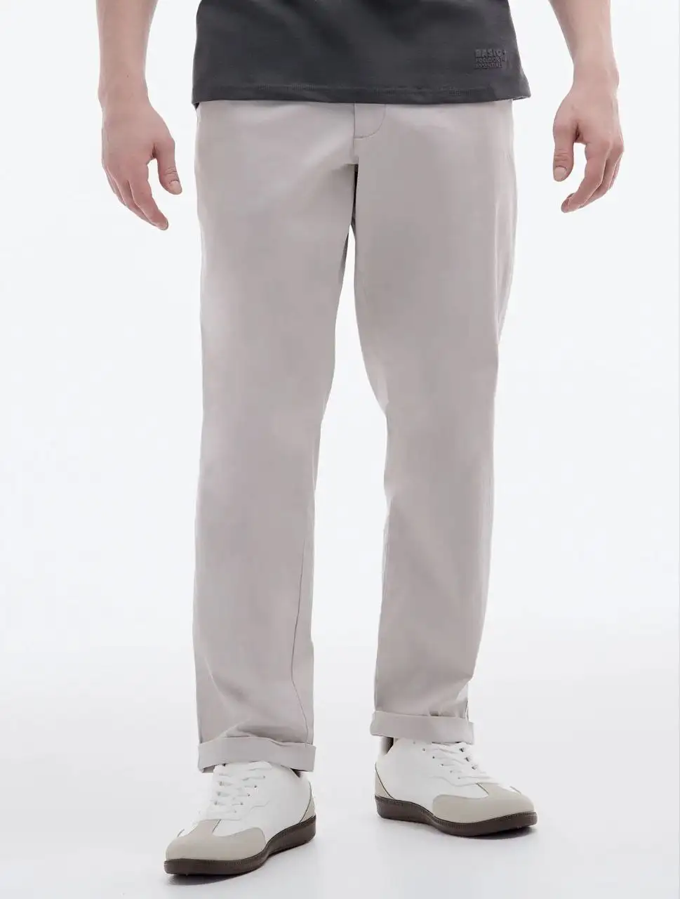 Мужские хлопковые брюки серые новые с биркой - Мужская одежда (Одежда) в Краснодар