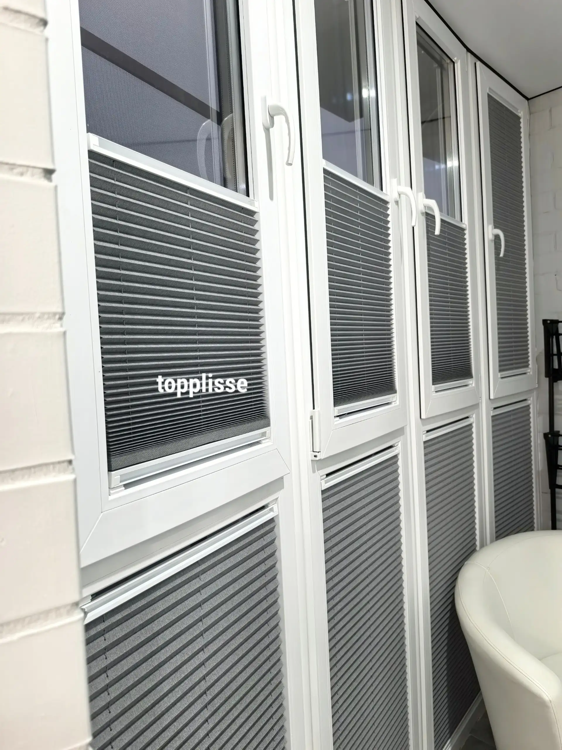 Шторы плиссе на балконе в ЖК Самолет - Ремонт и отделка (Услуги) в Краснодар