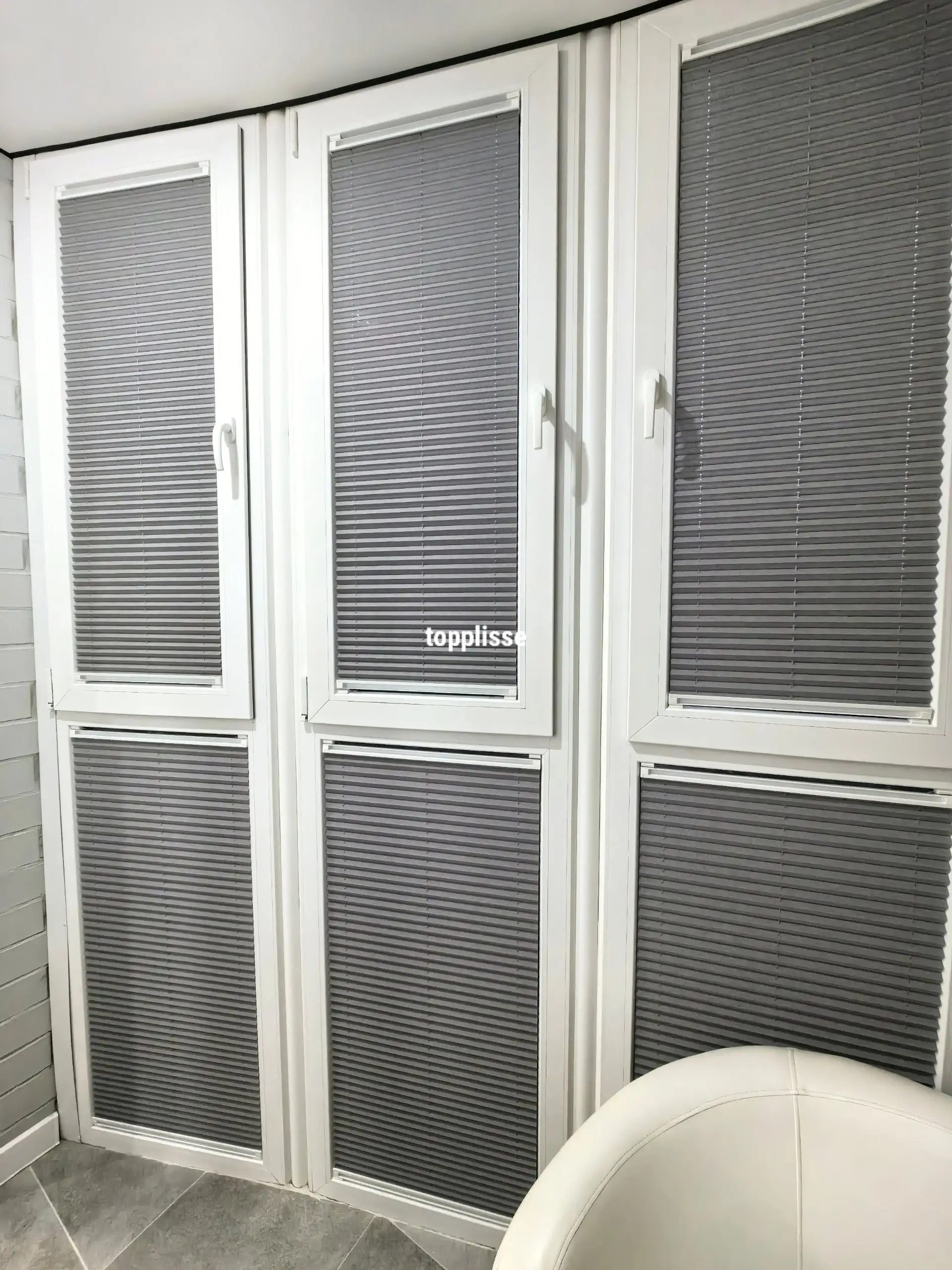 Шторы плиссе на балконе в ЖК Самолет - Ремонт и отделка (Услуги) в Краснодар