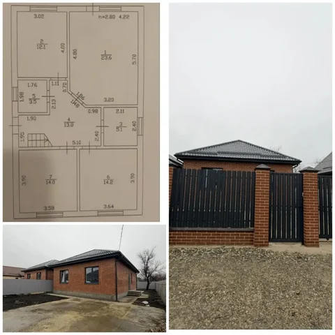 Дом 90 кв.м с участком 3 сотки в СНТ Механизатор, Краснодар - Гараж в Краснодар