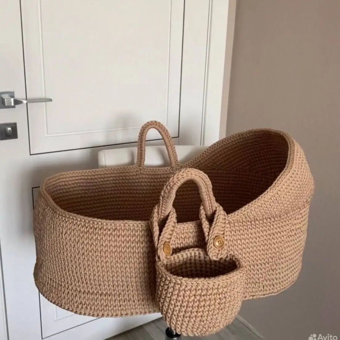 Вязаная детская люлька ручной работы - Люльки (Товары для детей) в Краснодар