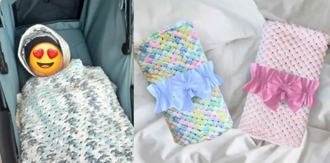 Волшебный плед для малыша ручной работы - Пледы в Краснодар